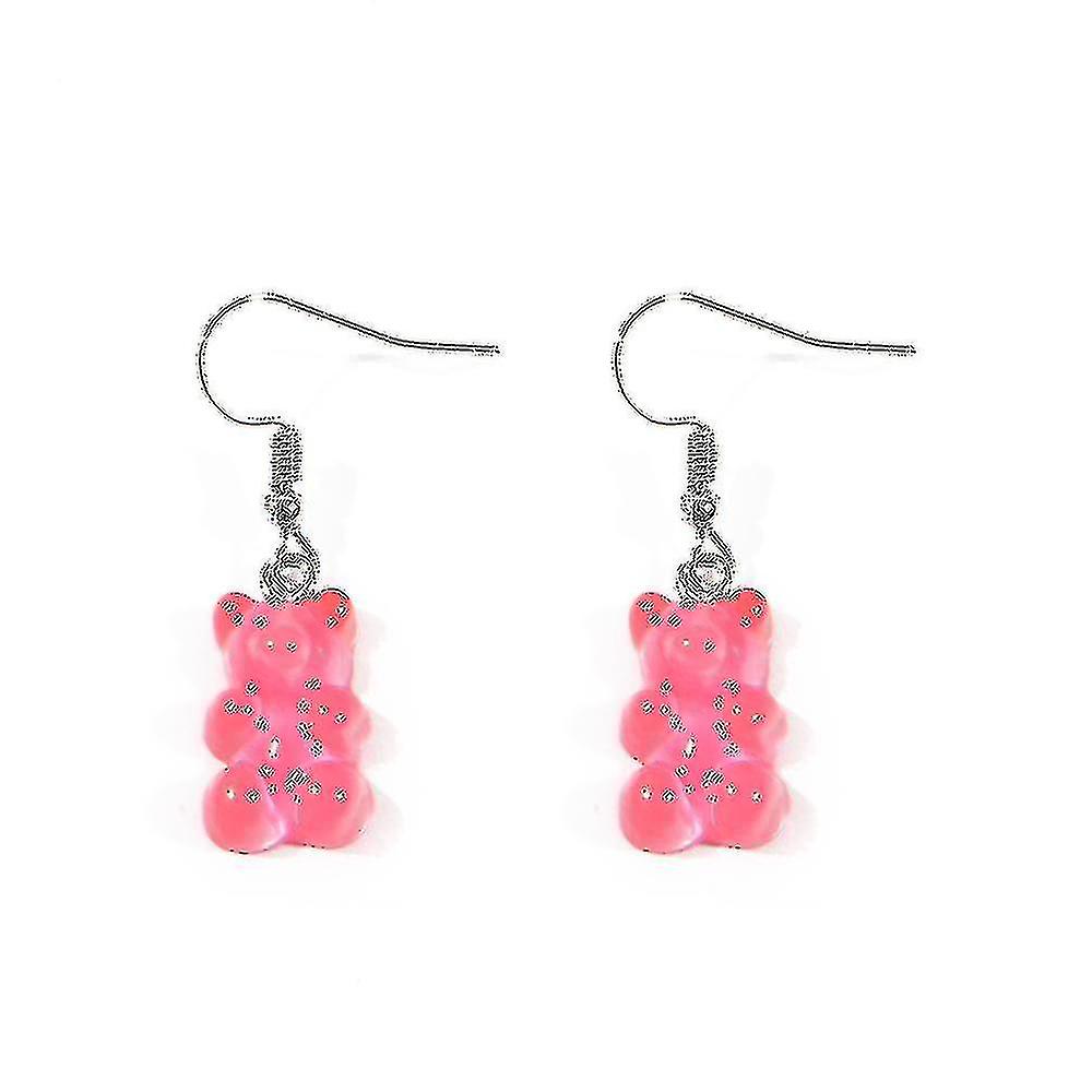 Drăguț desen animat animal jeleu urs stud cercel acrilic colorat declarație minimalist piercing cercei pentru femei fete 2020 tendință