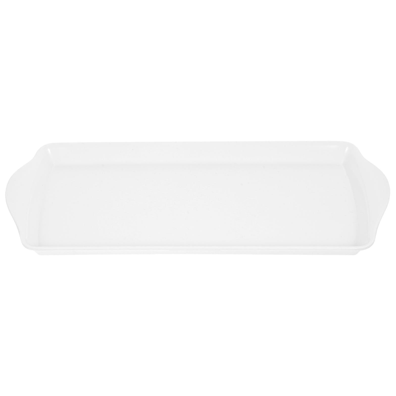 Rectangle Storage Plate with Dual Handle, Food Serving Tray, Dessert Storage Plate, Snack Serving Plate