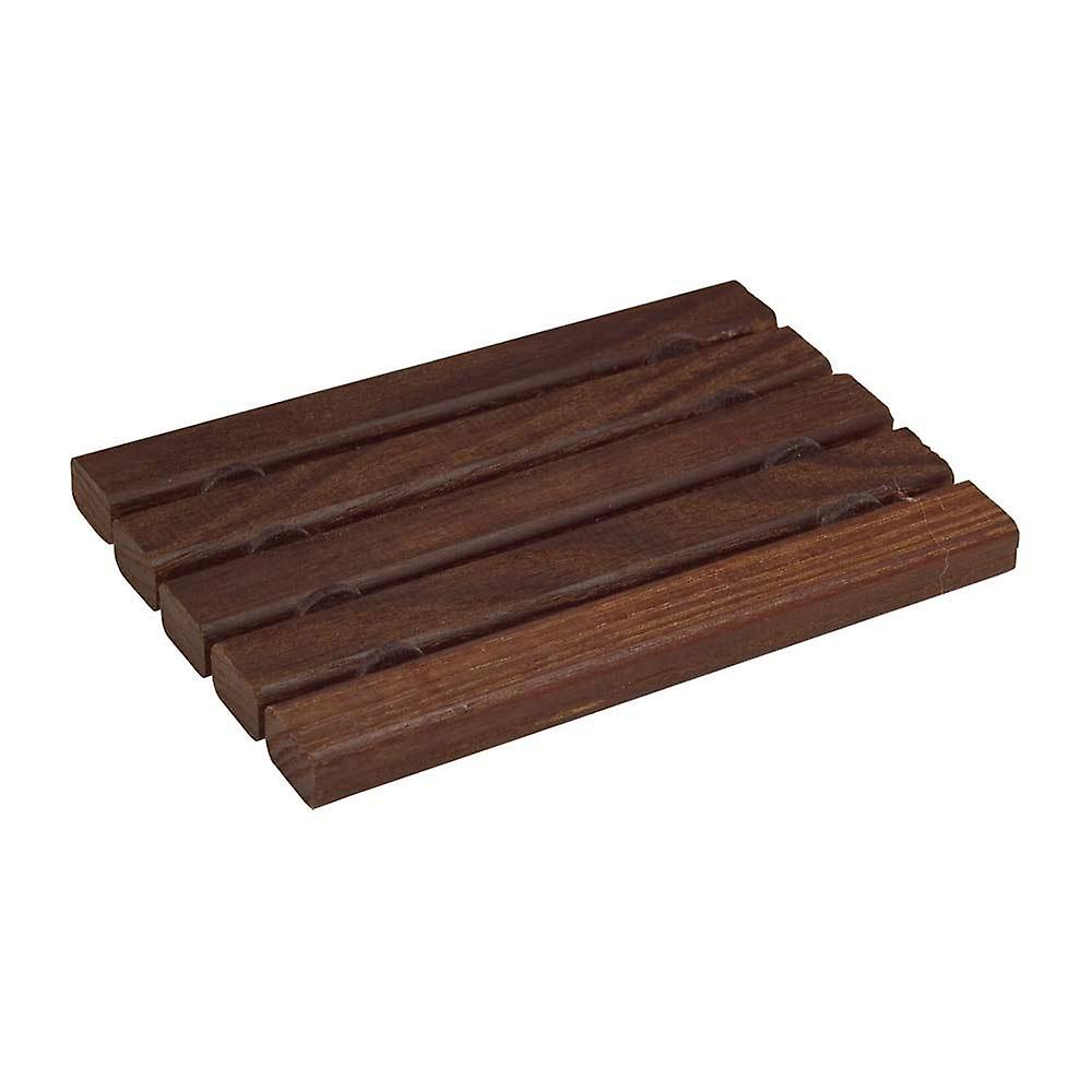 Flat Wooden Soap Dish - Oiled Thermowood
