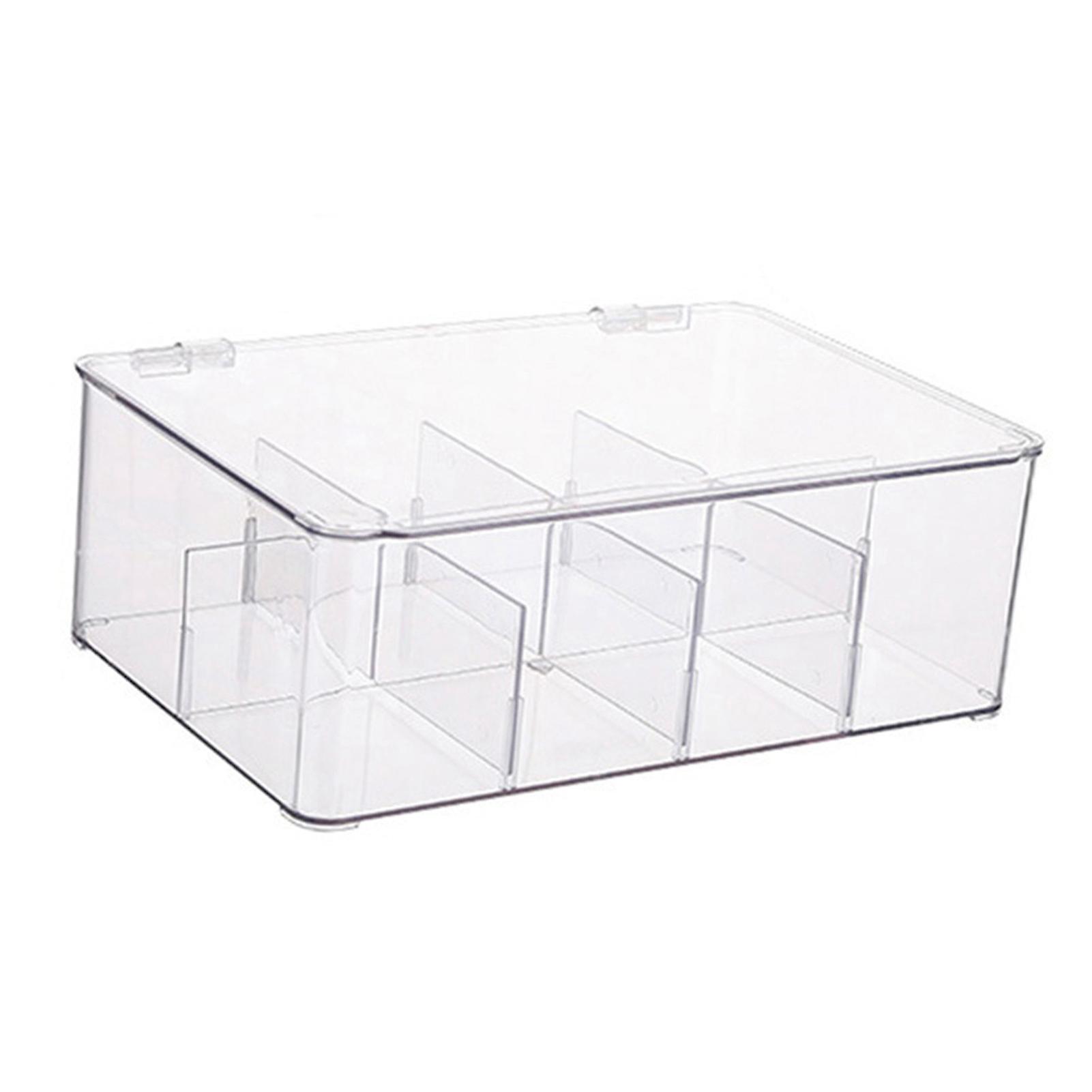 Coffee Condiment Organizer PET Detachable Transparency Baffle Tea Bag Packet Organizers for Coffee Tea Sock Storage 