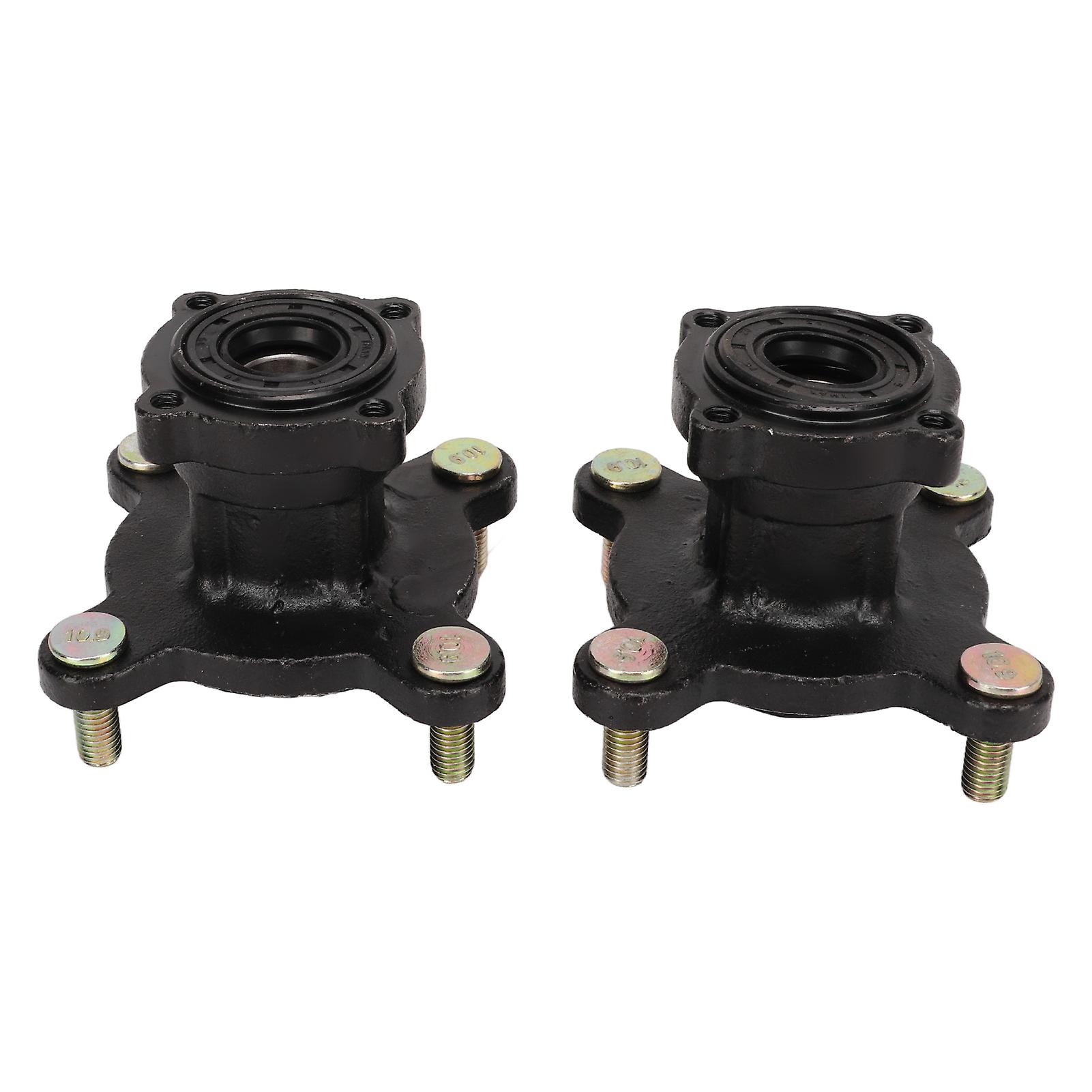 Disc Brake Wheel Rim Hub Assembly,4 Stud Front Disc Go Kart Front Wheel Rim Hub Brake System Parts Built to Last