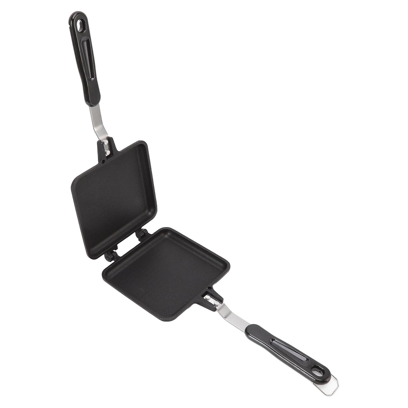 Double Sided Nonstick Removable Sandwich Pan, Flat Bottom Frying Pan for Sandwich Bread Maker and Easy Cooking