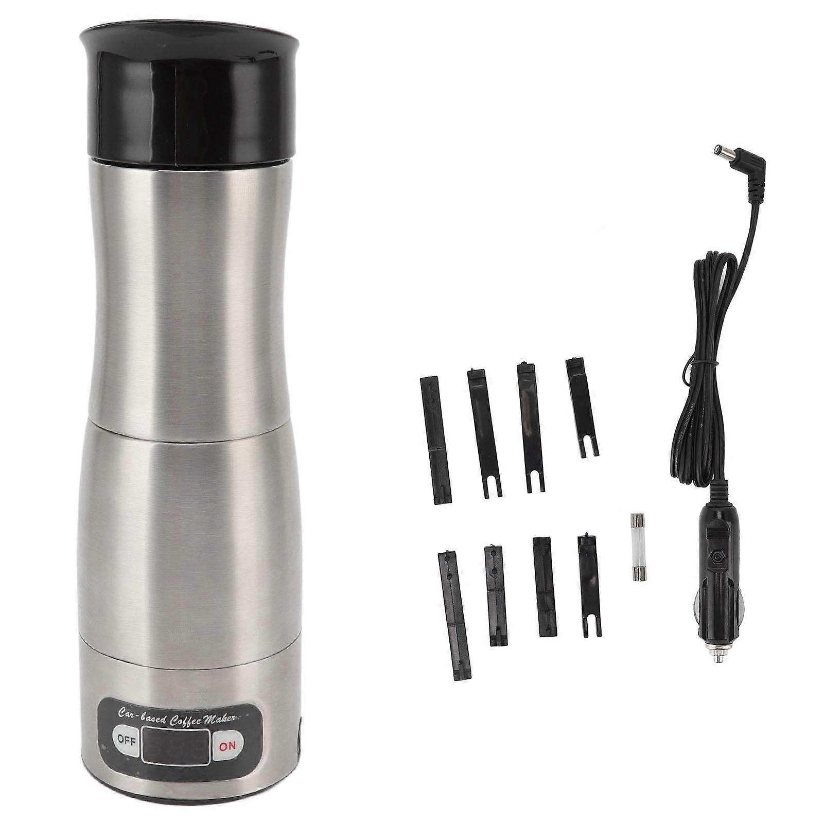Compact 12V/24V Car Coffee Maker for Travel