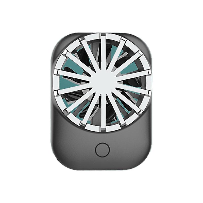 Wireless Mobile Phone Cooling Fan with High Wind Power, Adjustable Speeds, Low Noise, Black