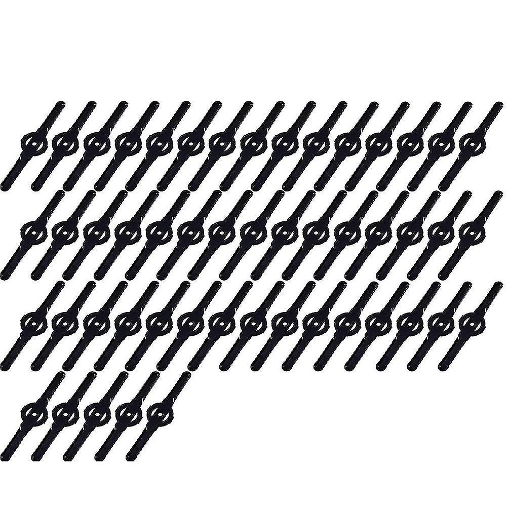 50 stk Plast Gress Trimmer Blader Gressklipper Blad Trådløs trimmer Hageverktøy Gressklipper Trimmer (floker)-YUHAO