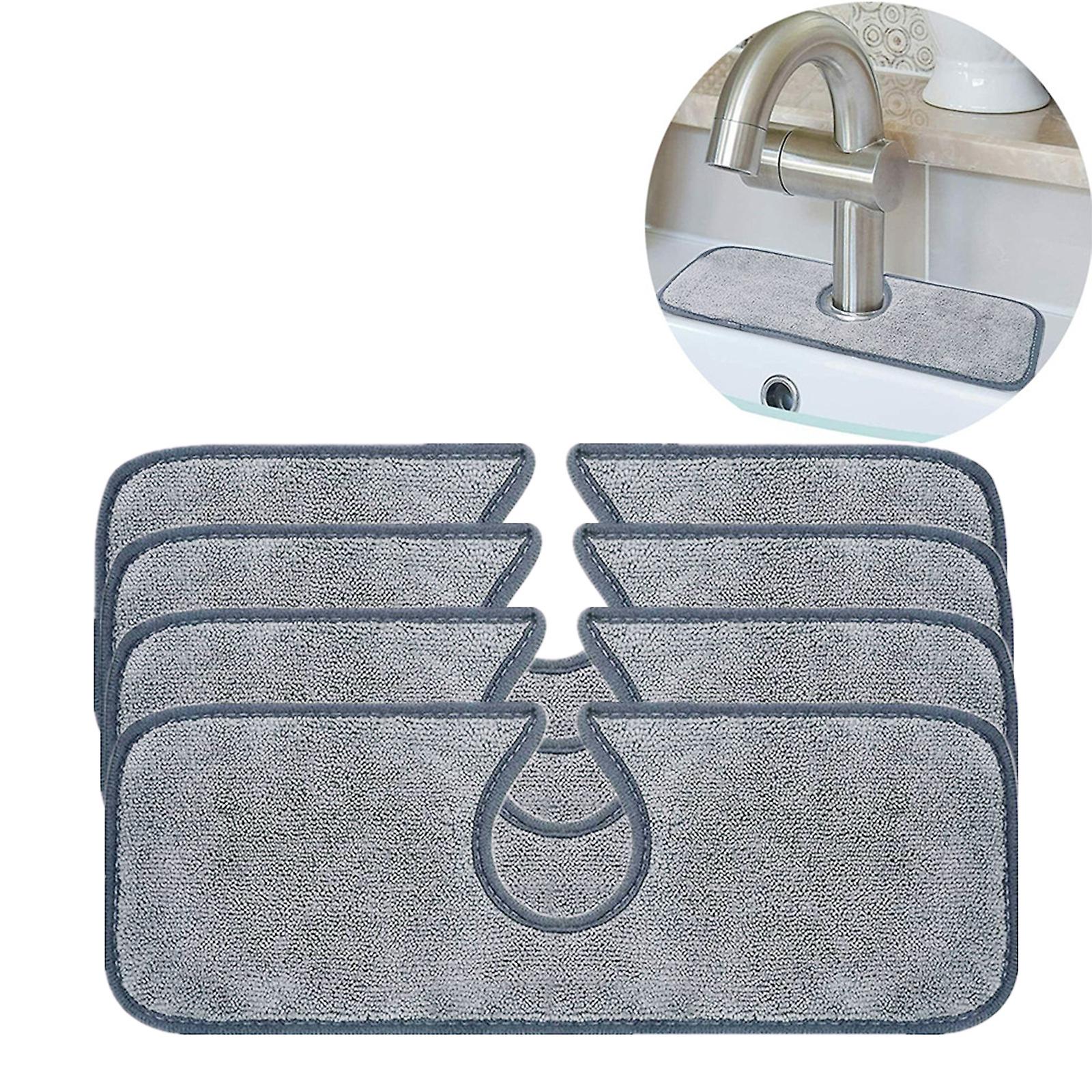 absorbent microfiber faucet mat (kitchen and bathroom)