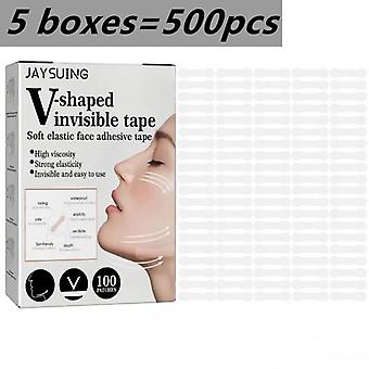 800/400pcs Estiramiento Facial Parches Faciales Delgados Pegatinas Adhesivas Removedor de Arrugas Invisible en forma de V Levantamiento de Mentón Herramientas para el Cuidado de la Piel Facial ~ 15360