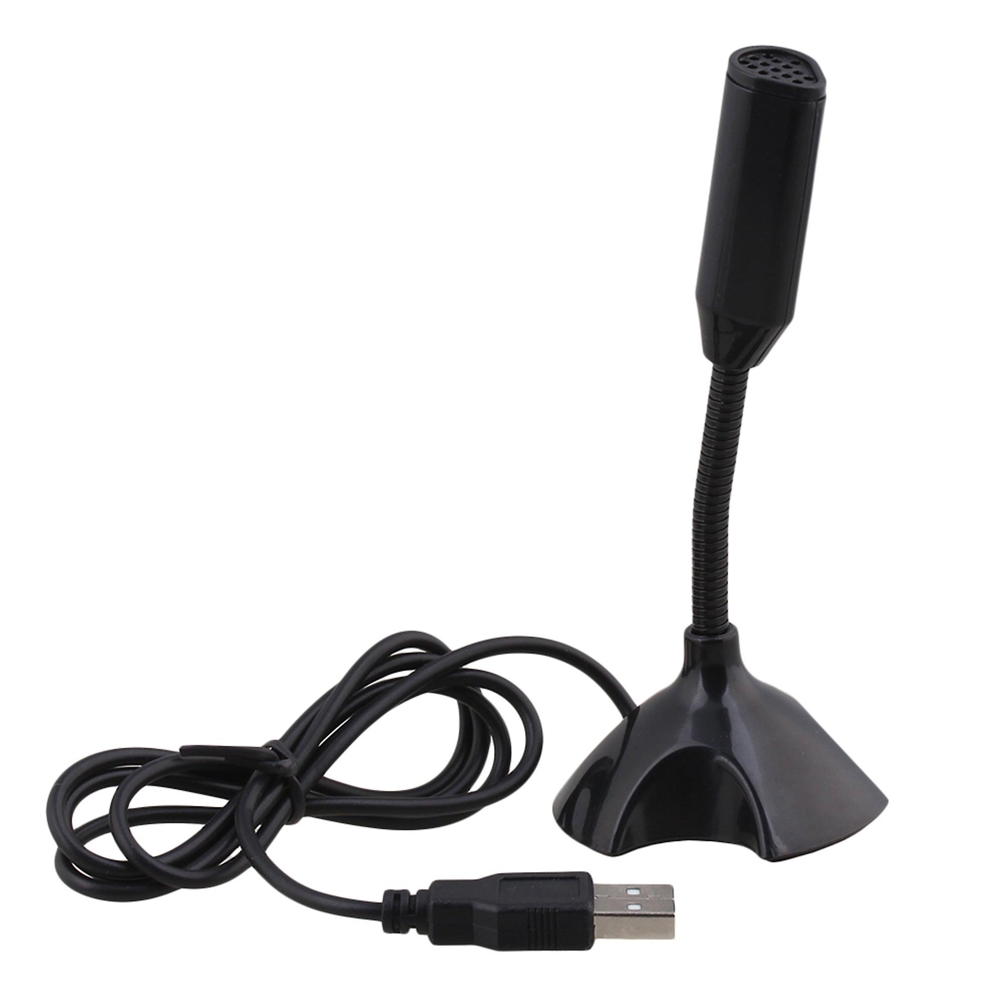Black USB Desktop Noise-cancelling Microphone With 1M Cable