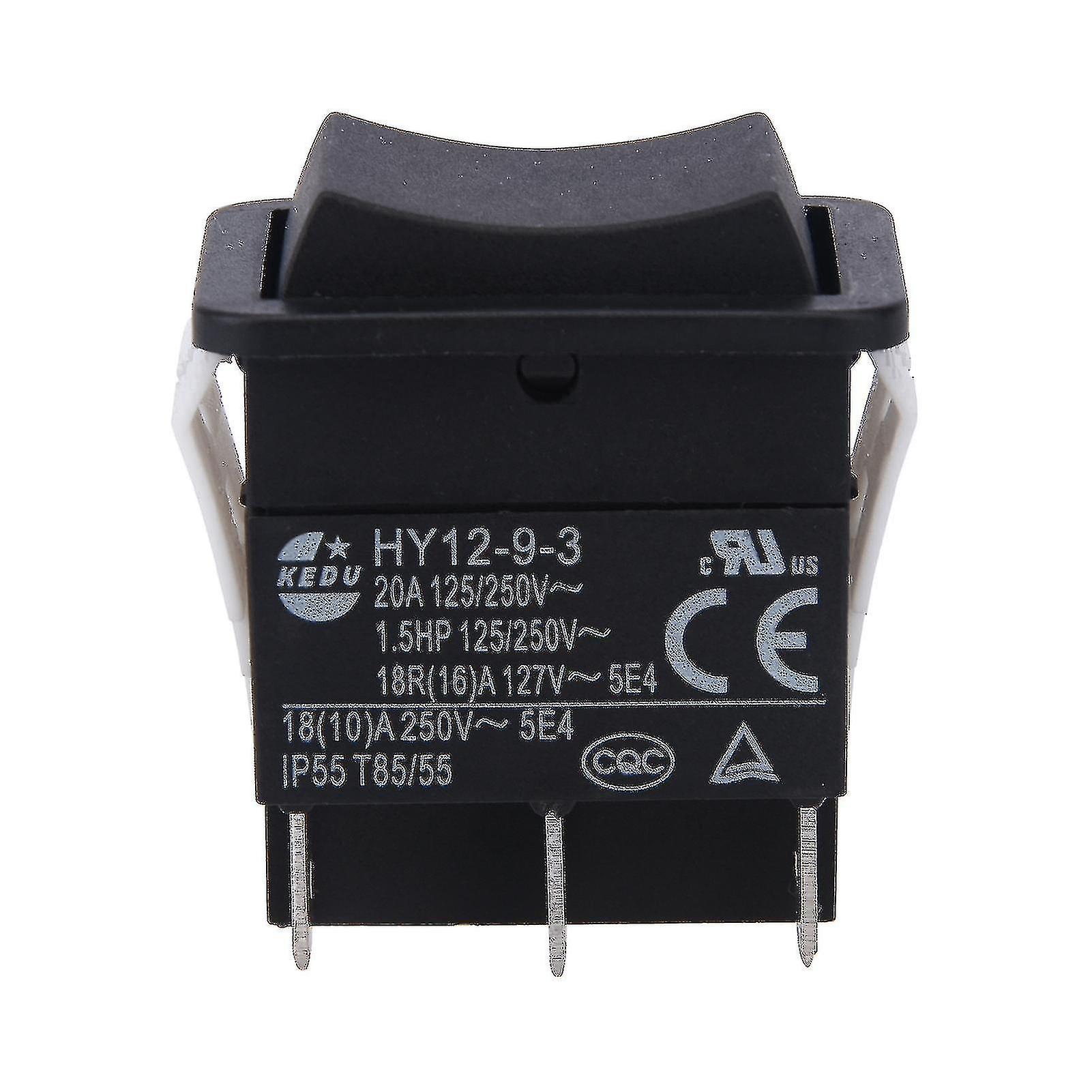 Hy12-9-3 Rocker Switch Safe Arc Industrial Single Pole Easy Install Push Button