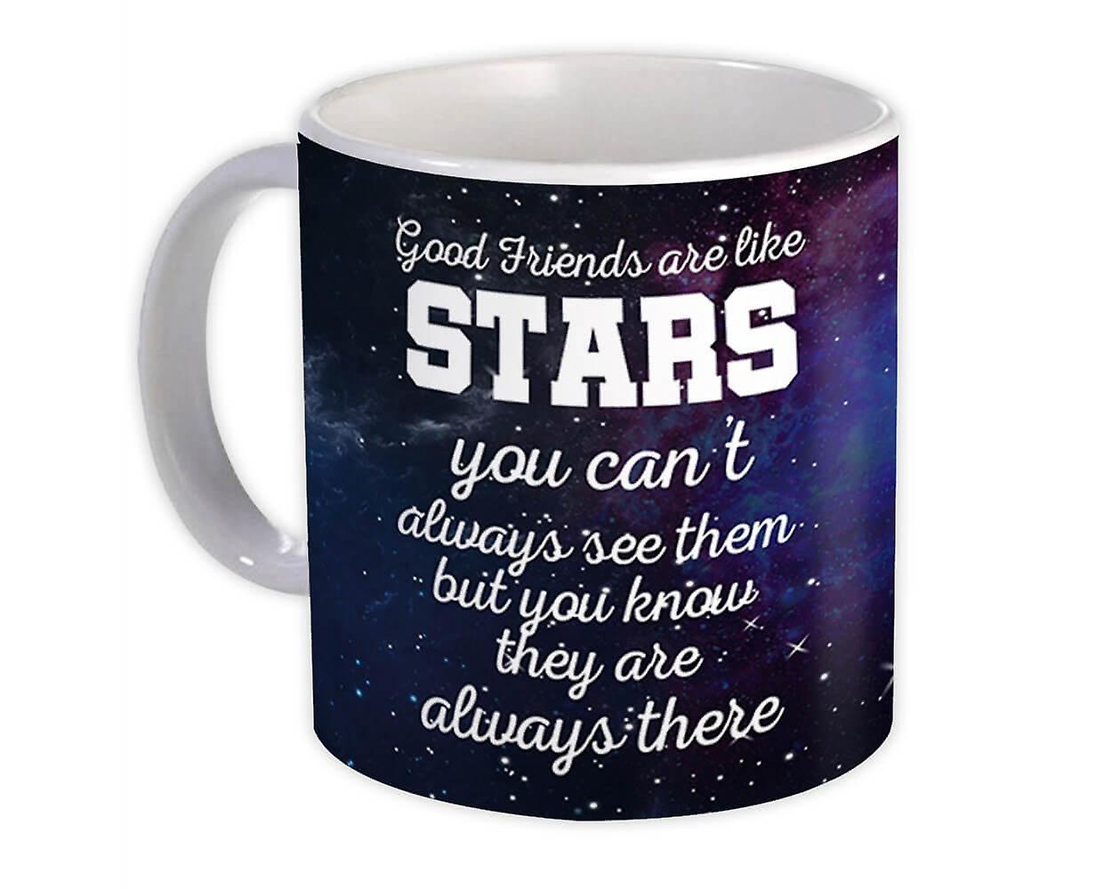 Gift Mug: Good Friends son como estrellas space