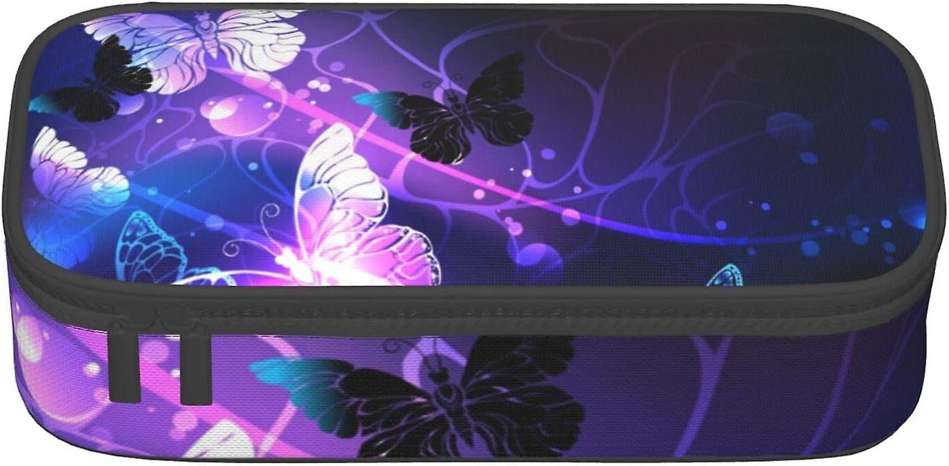Lotus Flowers Τσάντα μολυβιού με φερμουάρ Μεγάλης χωρητικότητας Τσάντα Pencil Pouch Θήκες μολυβιών Διοργανωτής για Φοιτητής Σχολείο Γραφείο Κολλέγιο Ενήλικος Έφηβος Κορίτσι Αγόρι