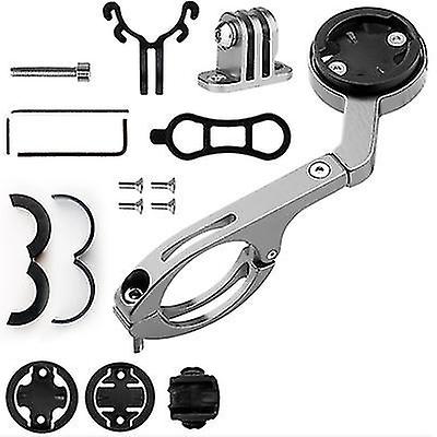 Gray Universal Bike Aluminum Alloy Extension Frame For Speedwatch, Headlight, Sports Camera,phone Az19420