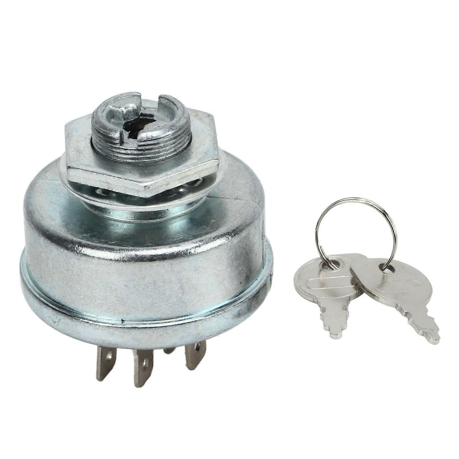 Ignition Starter Switch 365402 Metal Lawn Mower Tractor Circuit System Parts with 2 Keys Replacement for John Deere