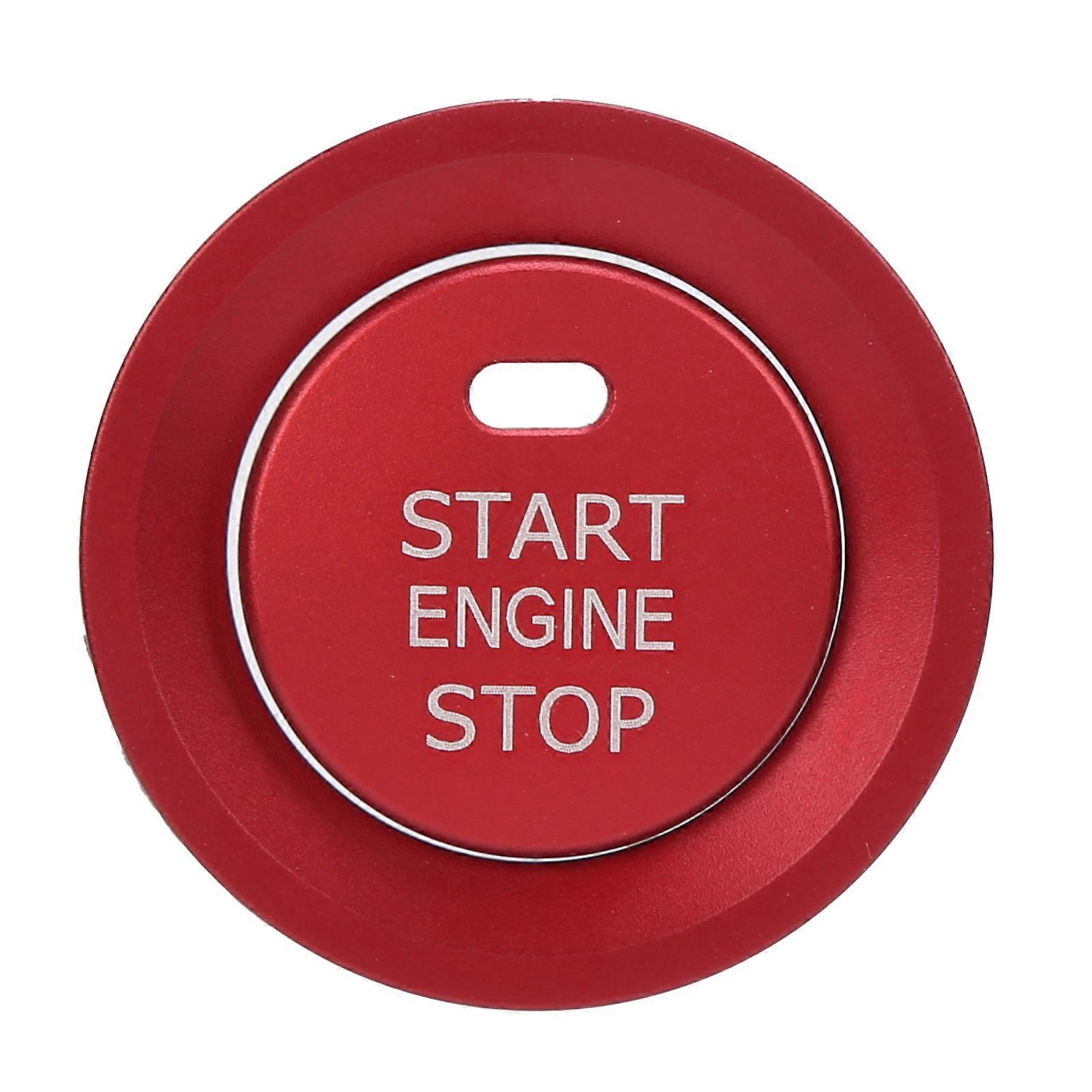 Engine Ignition Start Stop Button Cover Ring Red Replacement for Hyundai Elantra 2015-2020