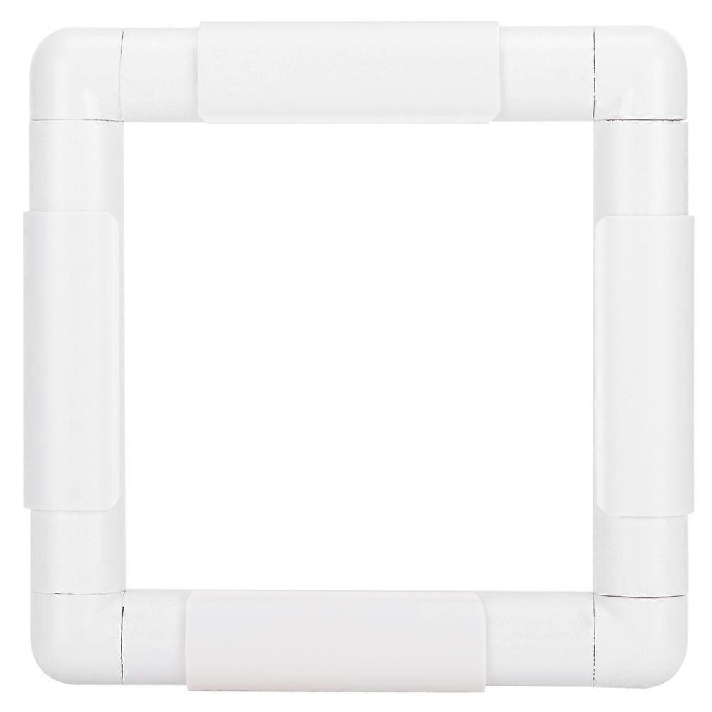 Fyrkantig broderiram DIY-båge Korsstygnsverktyg Handhållen rektangulär sömnadstillbehör 6 x 6 tum