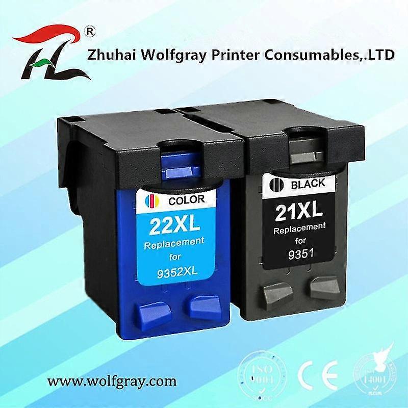 hg YI LE CAI Compatible ink cartridge 21xl 22XL for hp21 22 for hp 21 Deskjet 3915 D1530 D1320 F2100 F2280 F4100 F370 C9351AA