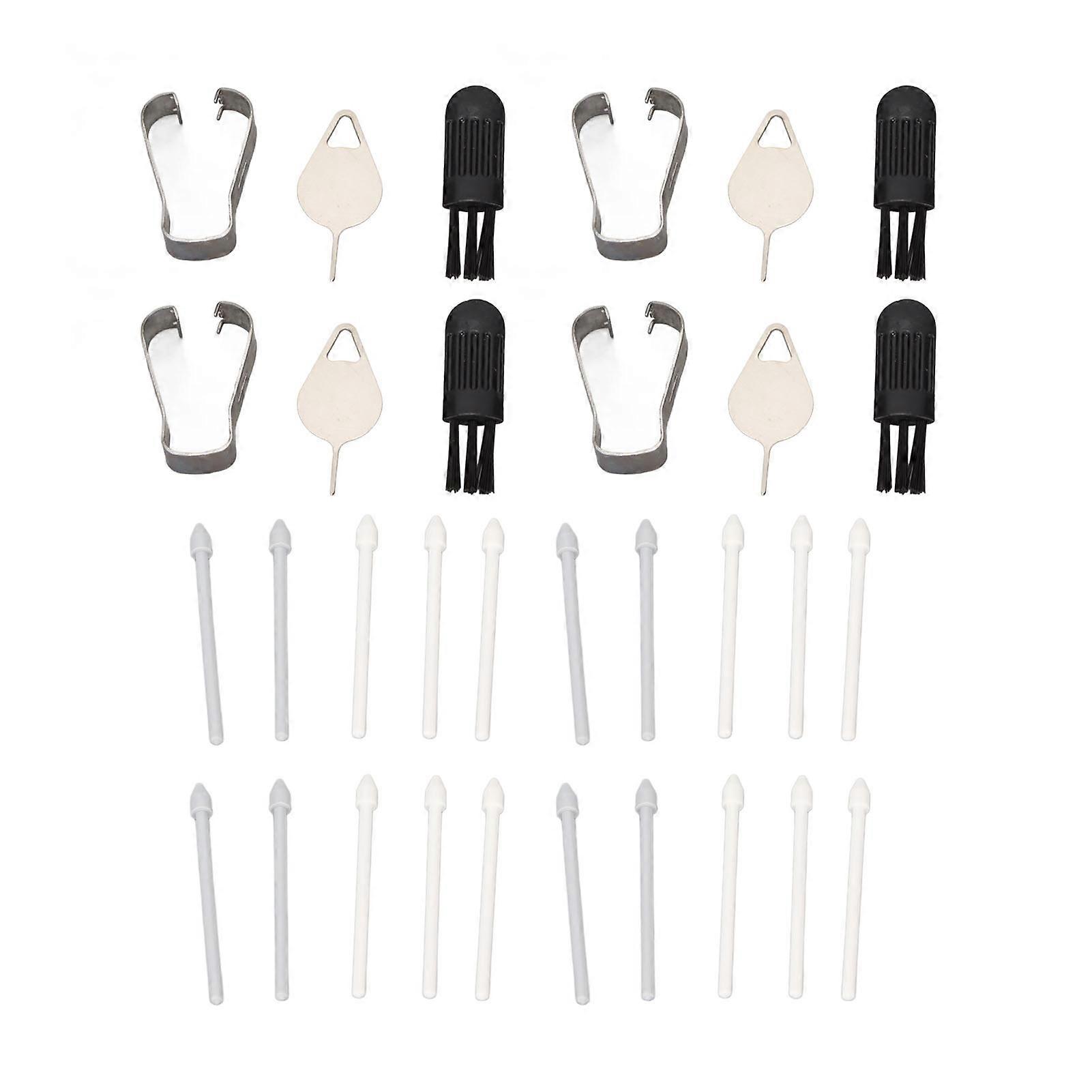 4Set Replacement Touch Stylus Tips Pen Nibs for Samsung Galaxy S22 Ultra 5G Replacement Nib Tool Set White and Grey