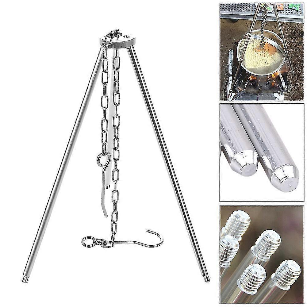 Outdoor Cooking Swivel Fire Grill Portable Tripod Charcoal BBQ Grill With Fire Pit And Adjustable Hanging Chain