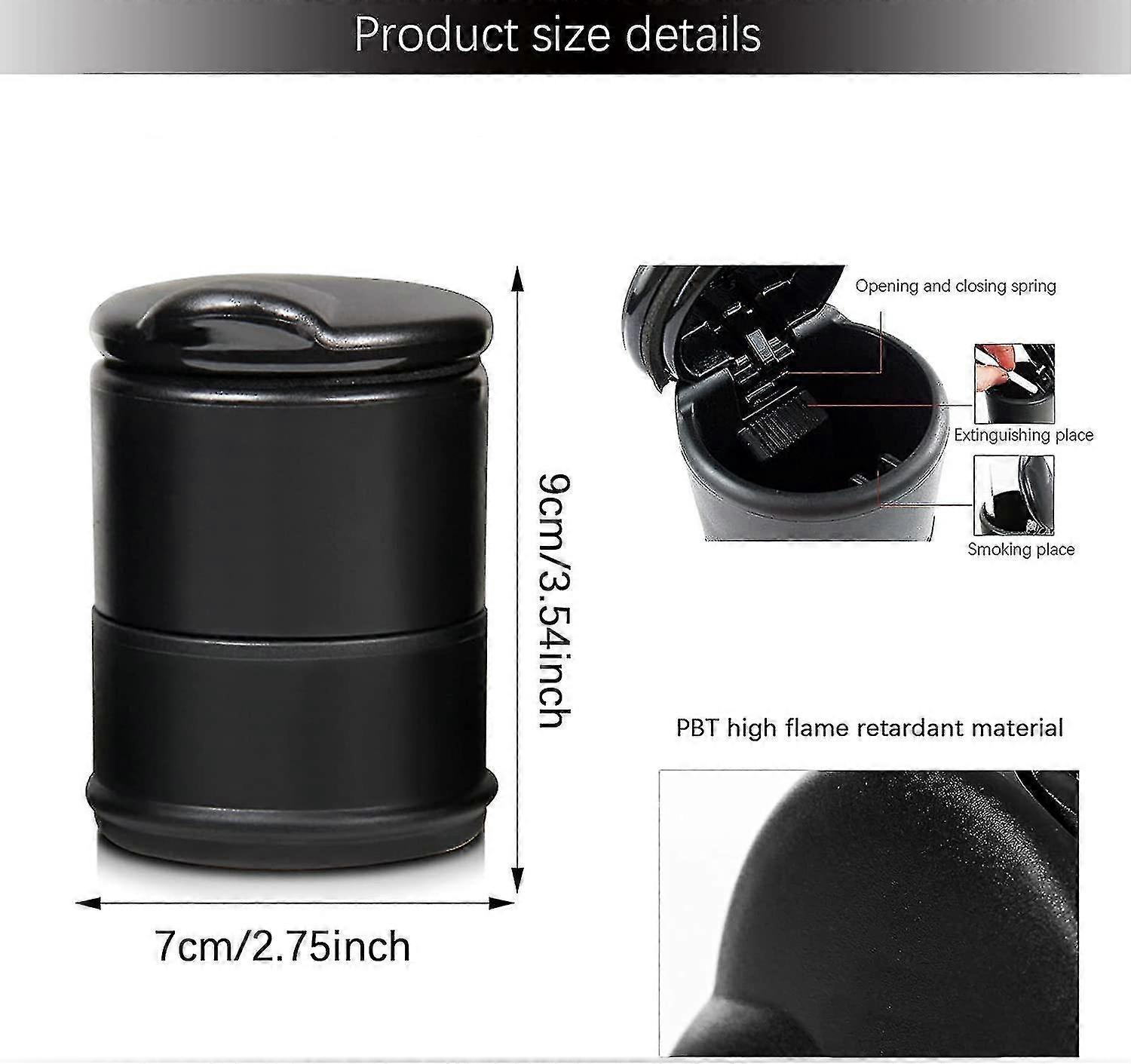 Portable Car Ashtray With Lid