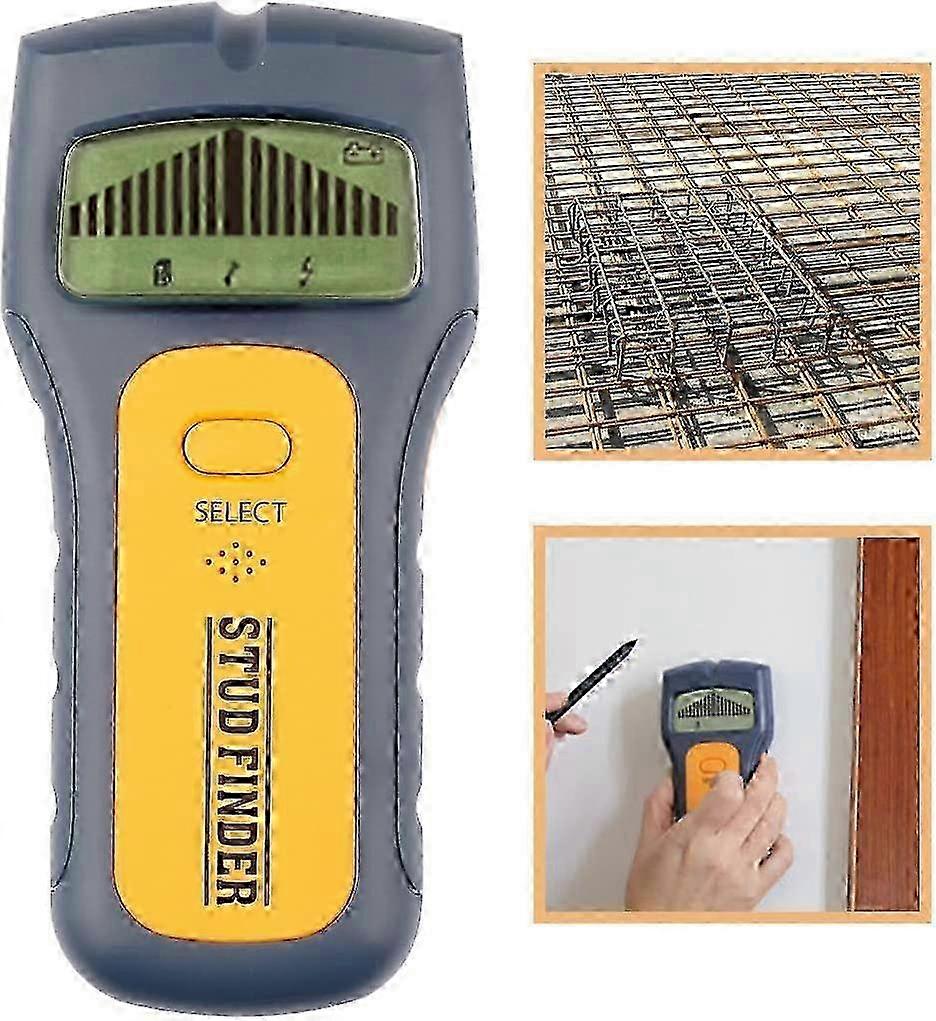 Multi-Function Stud Finder - Magnetic Sensor for Wood and Metal - AC Wire - Wall Studs
