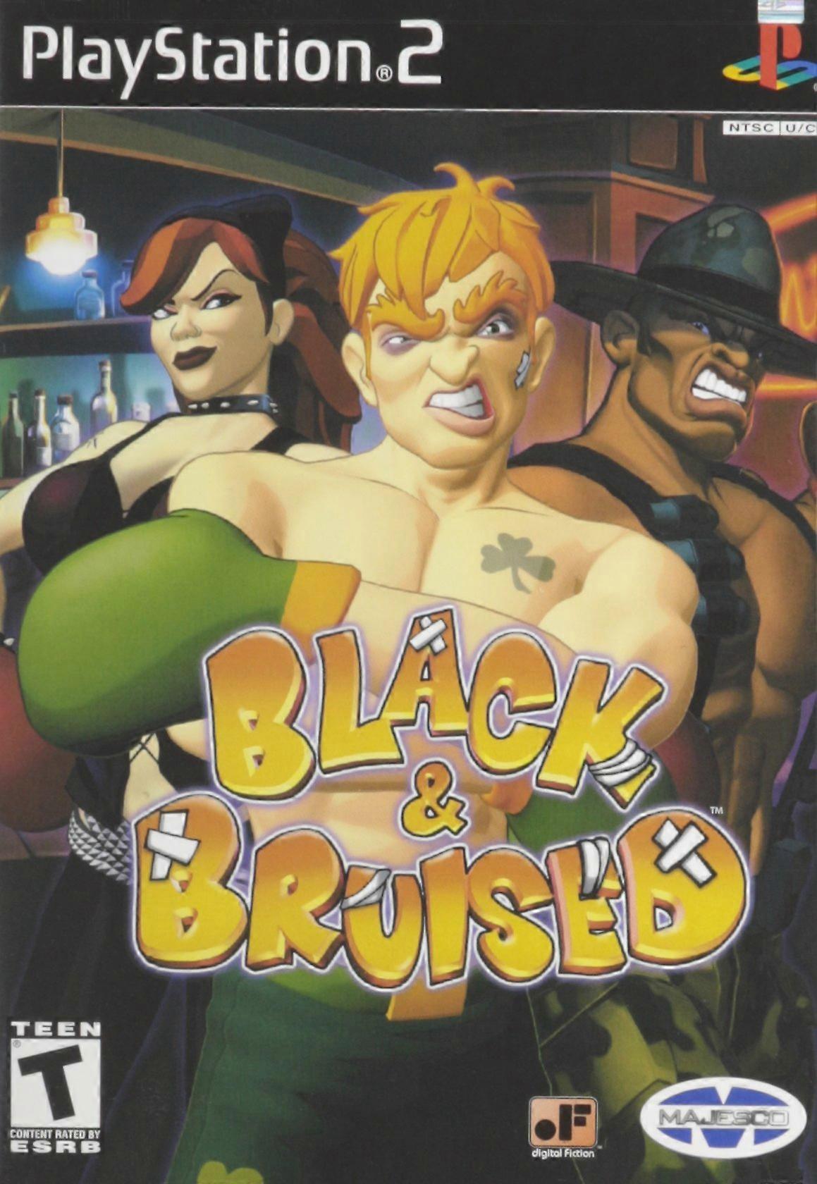 Black  Bruised  Game - PlayStation 2 - PAL