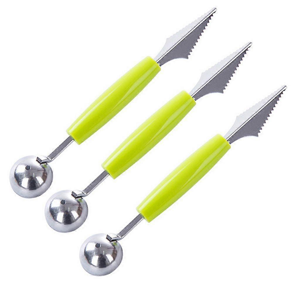 Double Tête Fruit Pastèque Crème Glacée Scoop Boule Scoop