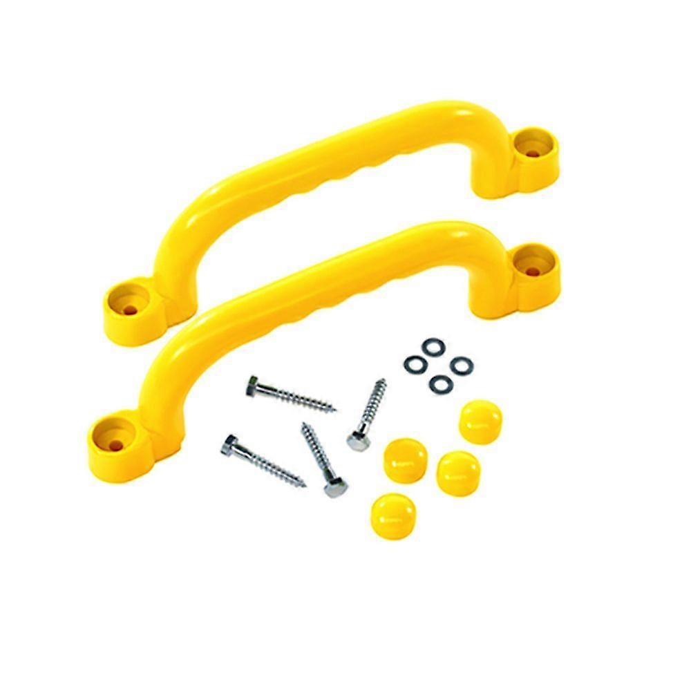 Suitable for1 Pair Children Playground Safety Nonslip Handle Grips Mounting Hardware Kits Climbing Frame Swing Kid Sports Toy Accessories