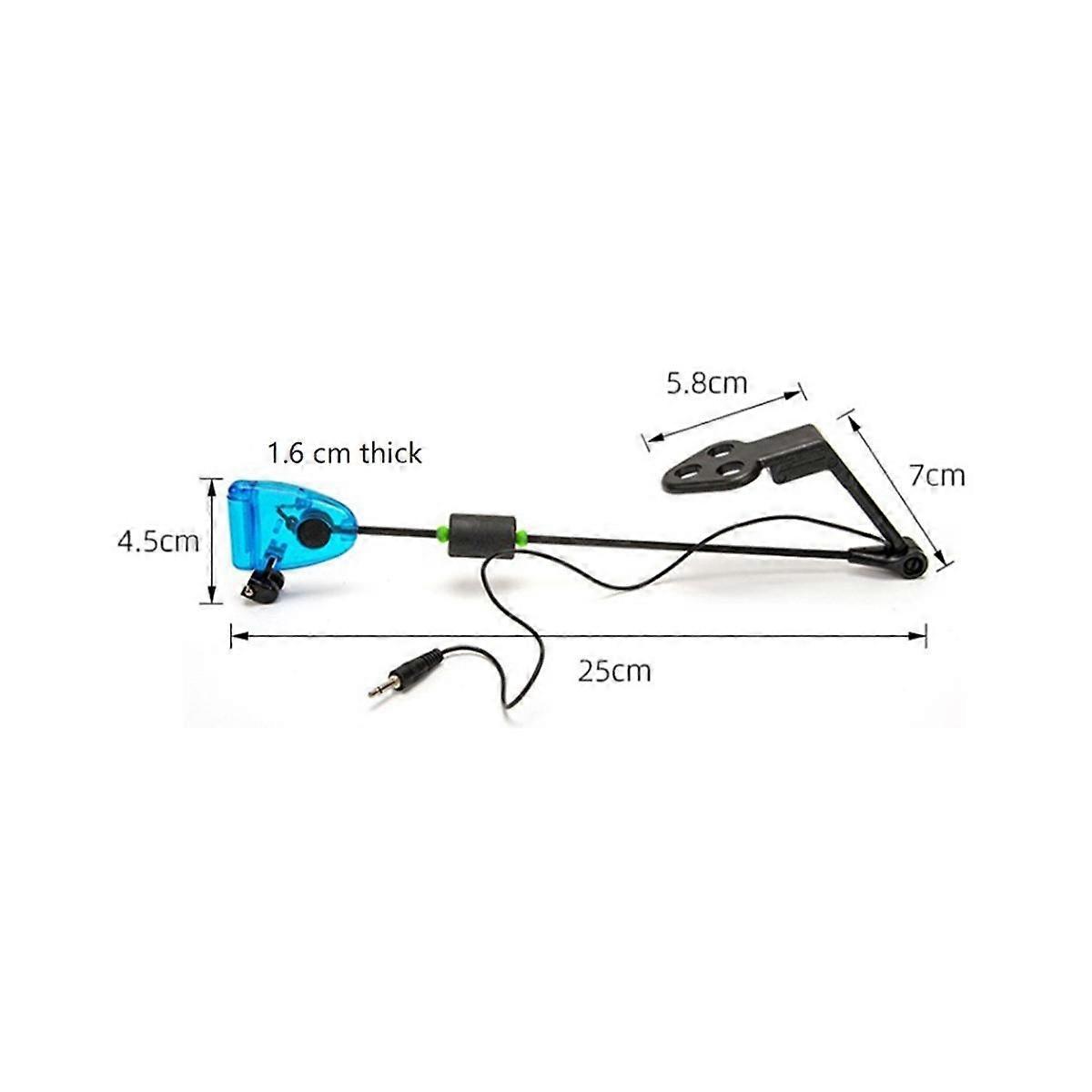4Pcs Fishing Swingers Set Fishing Bite Alarm Indicators in Zipped Case LED Illuminated Swinger Carp