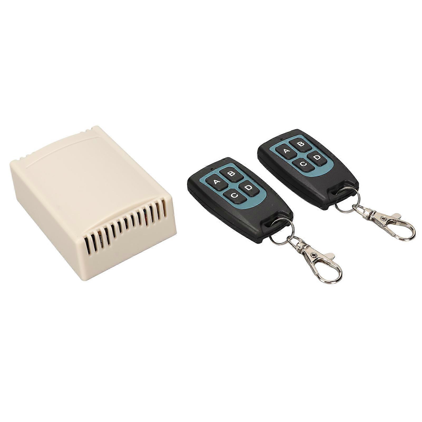 Relay Remote Switch 4 Channel 10A ABS Wireless Module with 433Mhz Transmitter for Lifter Window DC12V 24V