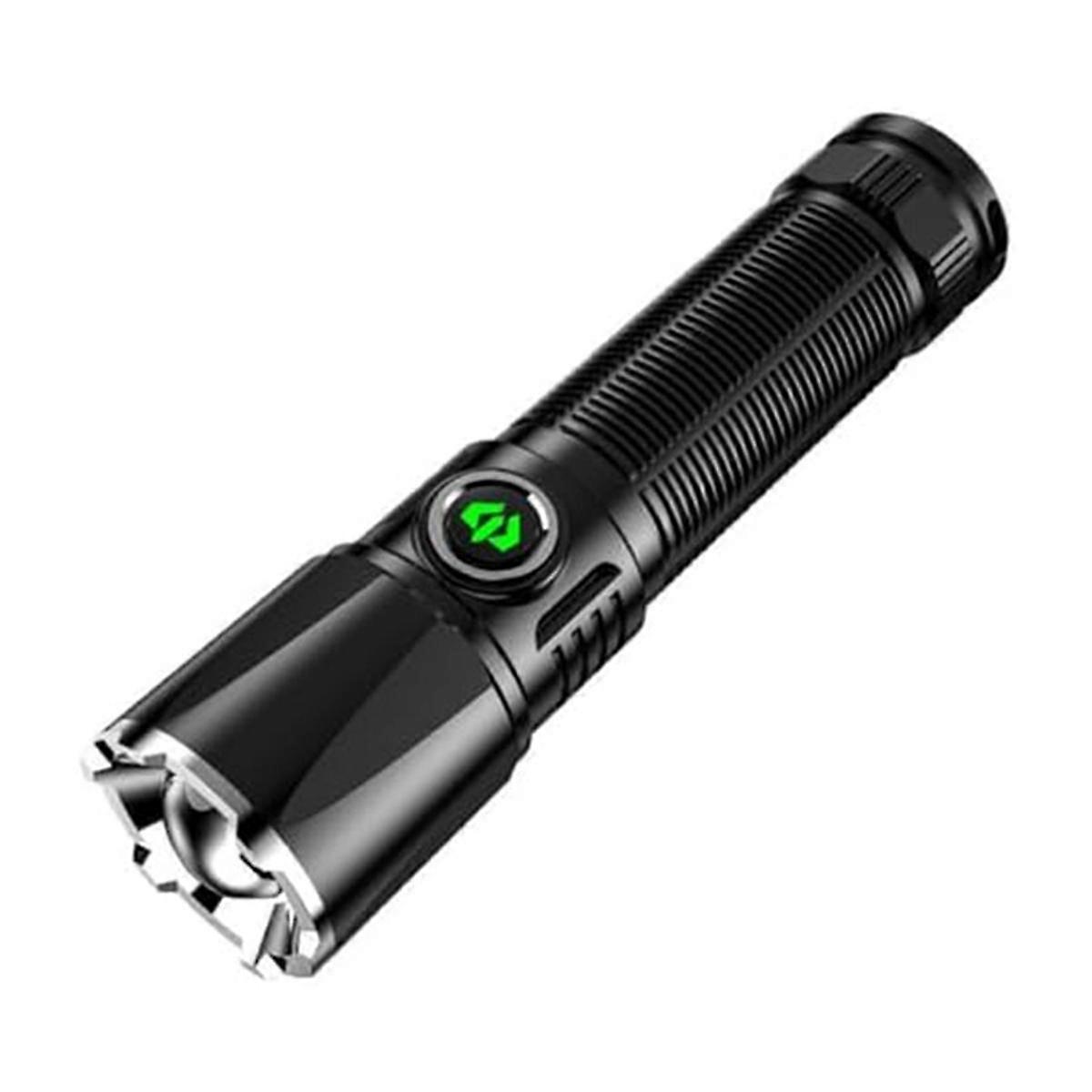 LED Flashlight, Zoomable Rechargeable Flashlight with 4 Modes, Powerful Handheld Flashlight