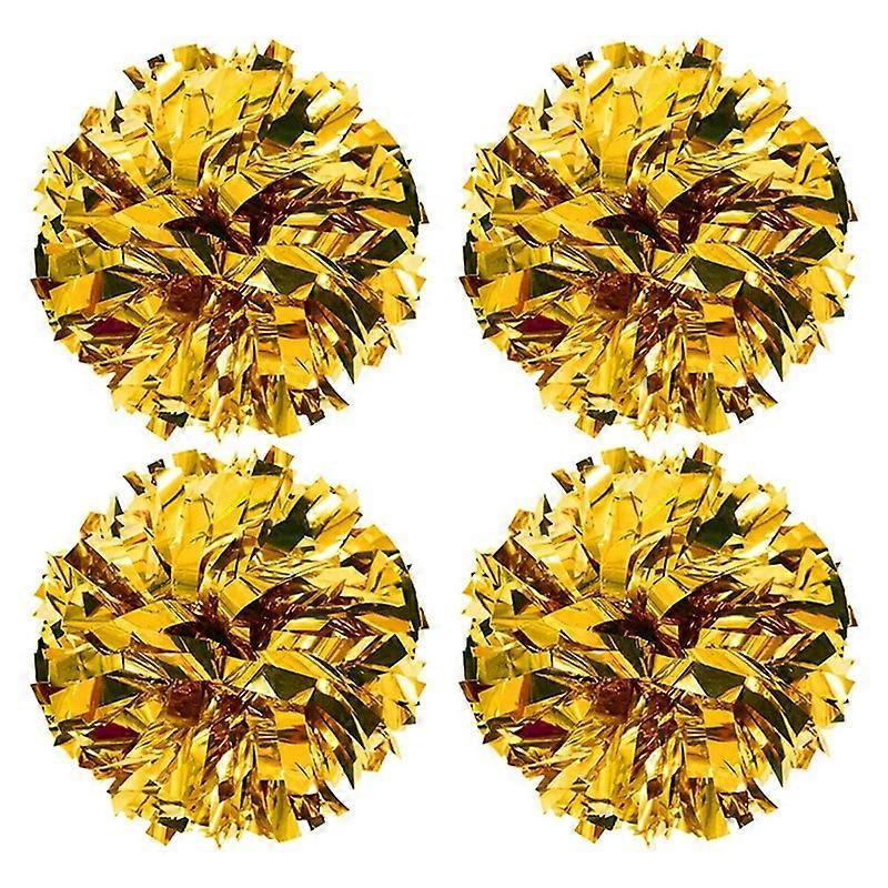 24PCS التشجيع بوم بوم معدنية احباط البلاستيك بوم بوم مع مقبض للاحتفال أداء الفرق الرياضية