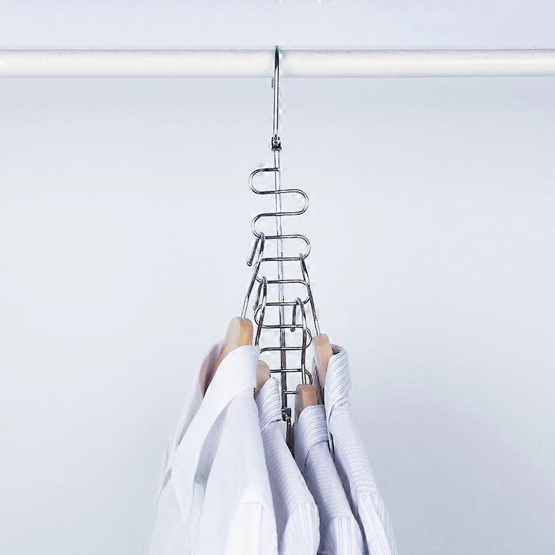 1/5/10pcs Metal Multi-function Magical Clothes Hanger S-type Strong Bearing Capacity Home Drying