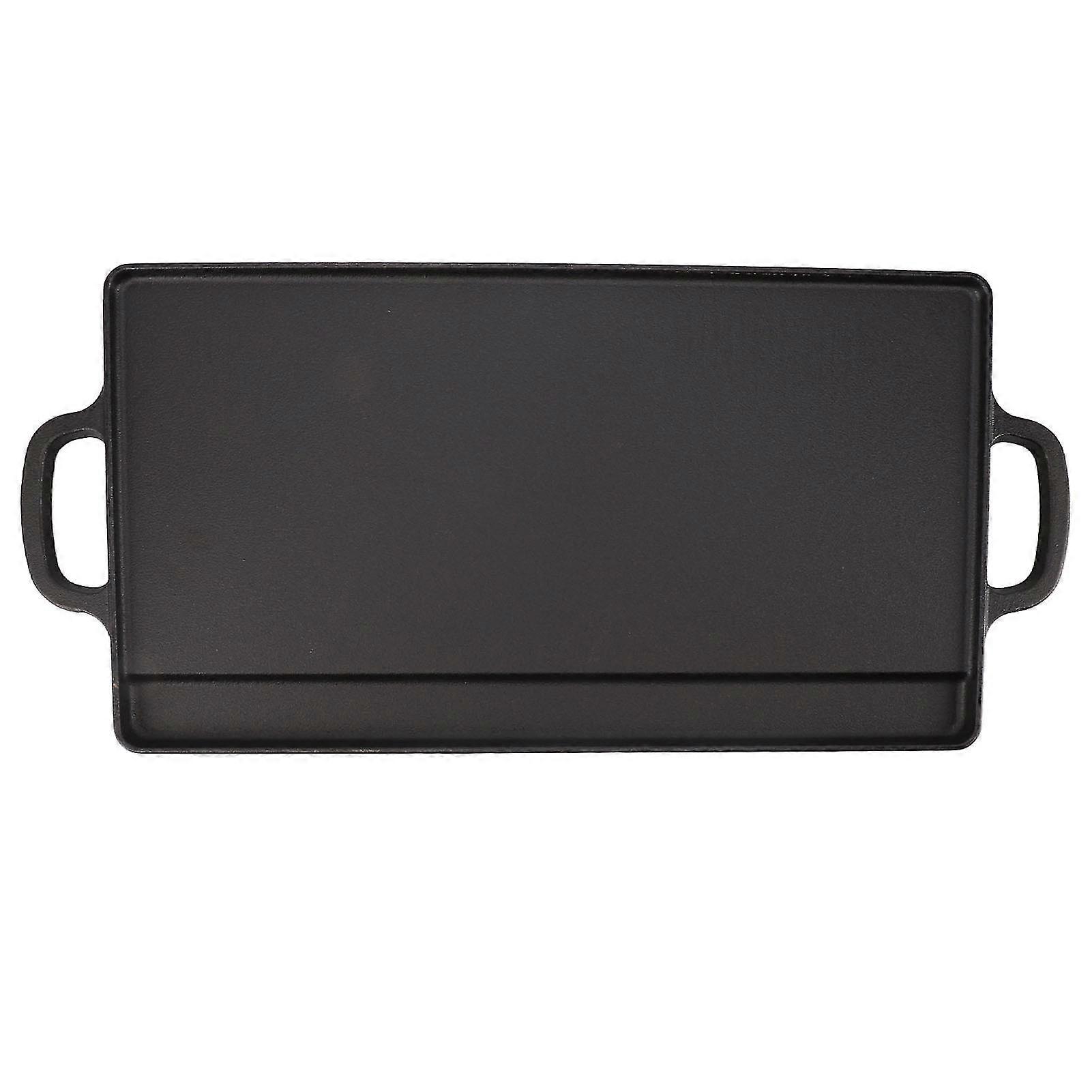 Griddle Plate Double Sided Iron Fast Even Ing Reversible Grill Plate For Outdoor Cam Induct Er L