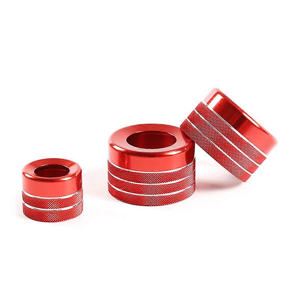Car Air Conditioner Volume Adjustment Knob Cover Trim for- X5 X6 E70 E71 F15 F16 2014-2018(Red)