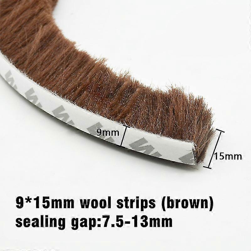 5m Self Adhesive Weather Stripping Brush Strip Sliding Windows Sealing Strip