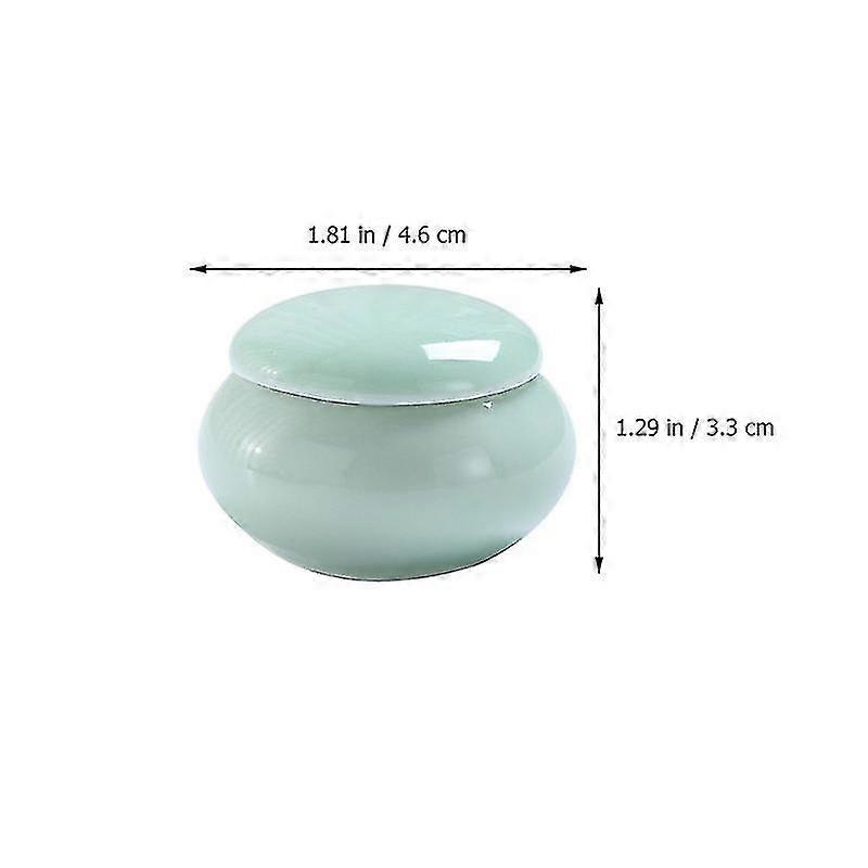 3pcs Multipurpose Ceramic Jars Small Rouge Containers Cosmetics Sub Containers