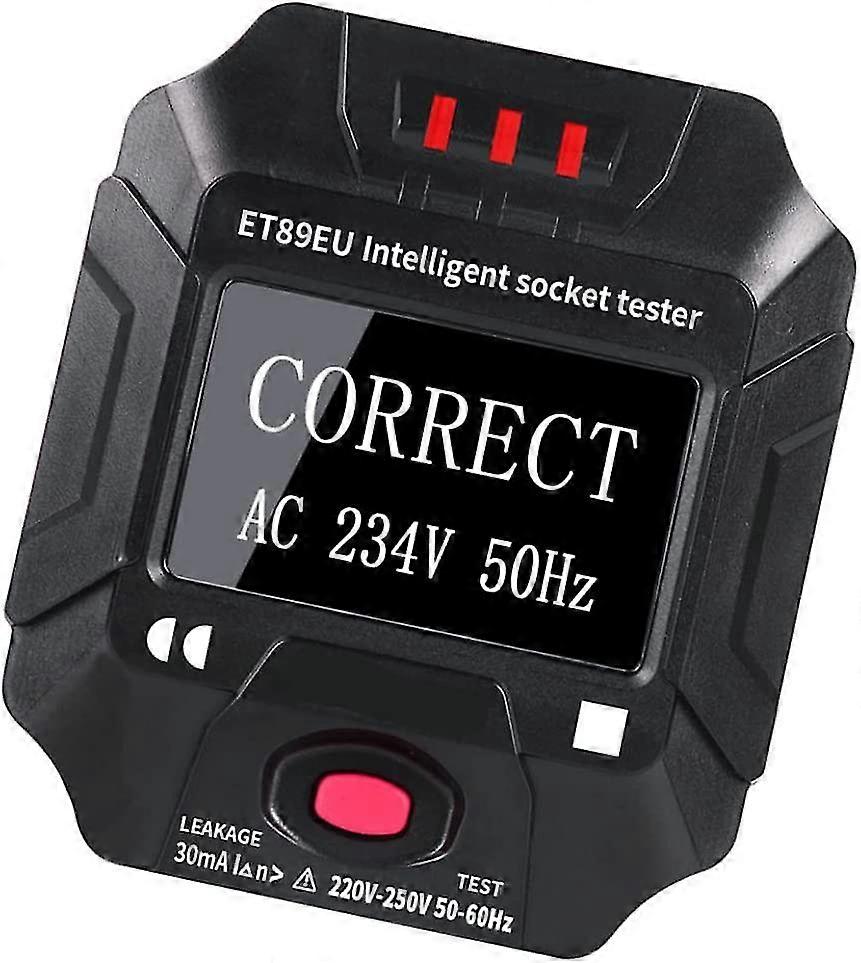 Plug Socket Tester Tester Voltage Voltage Frequency Frequency Wiring Et89 Full Intelligent Intelligent