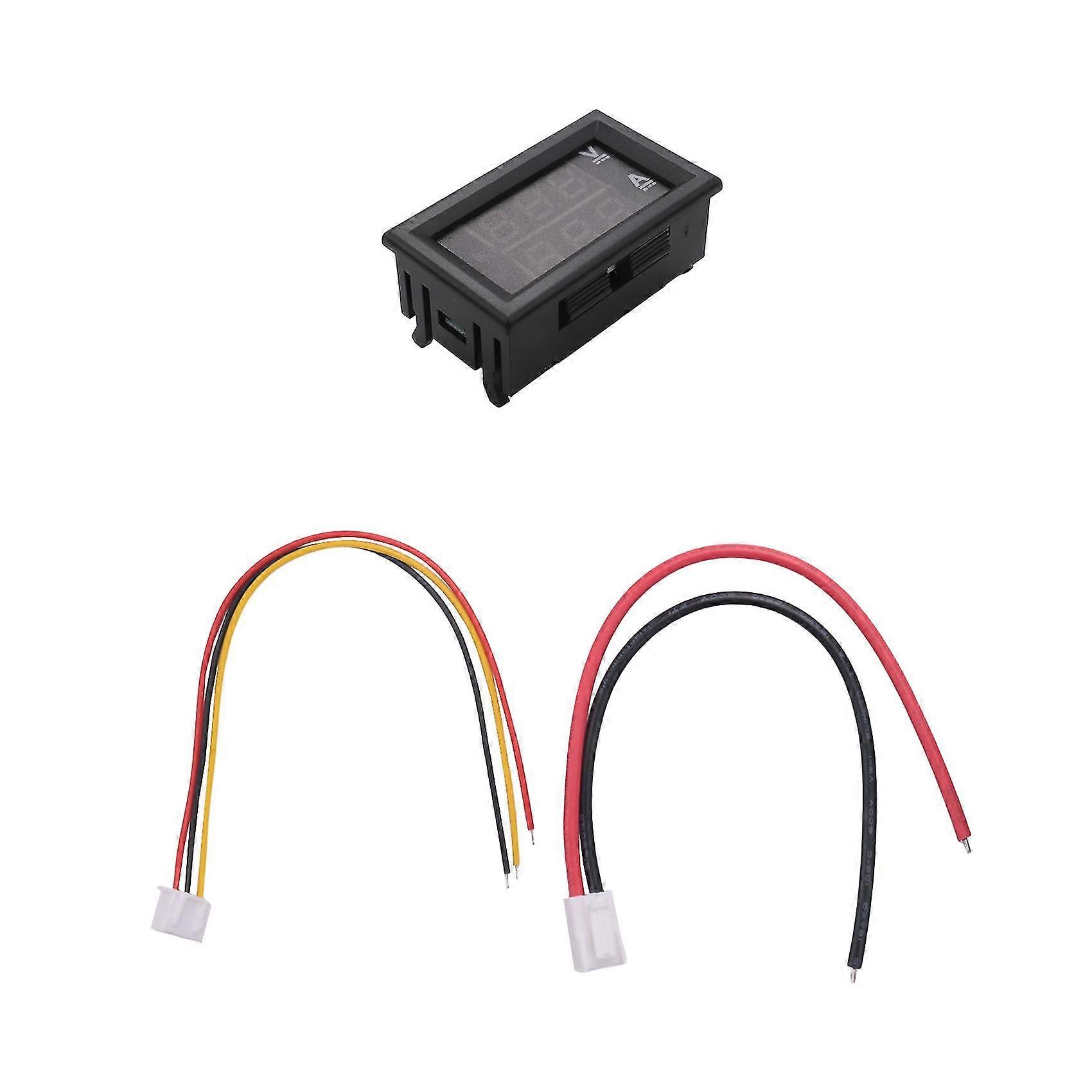 2pcs 0.28inch Voltmeter Ammeter Module With Led Display Dc 0-100v 10a For Multimeter, Digital Voltag