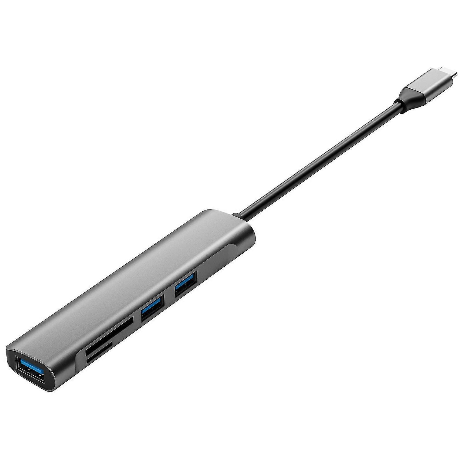 Docking Station 5-in-1 Tf Card Reader Portable Type-c Usb 3.0 Hub Splitter Adapter For Mobile Phone - SNNGV