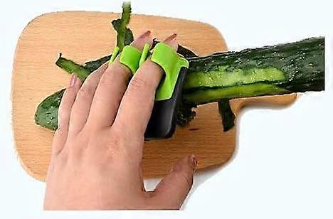 Vegetable Peeler, Durable Sharp Blade Hand Palm Peeler with Comfortable Rubber Finger Grip