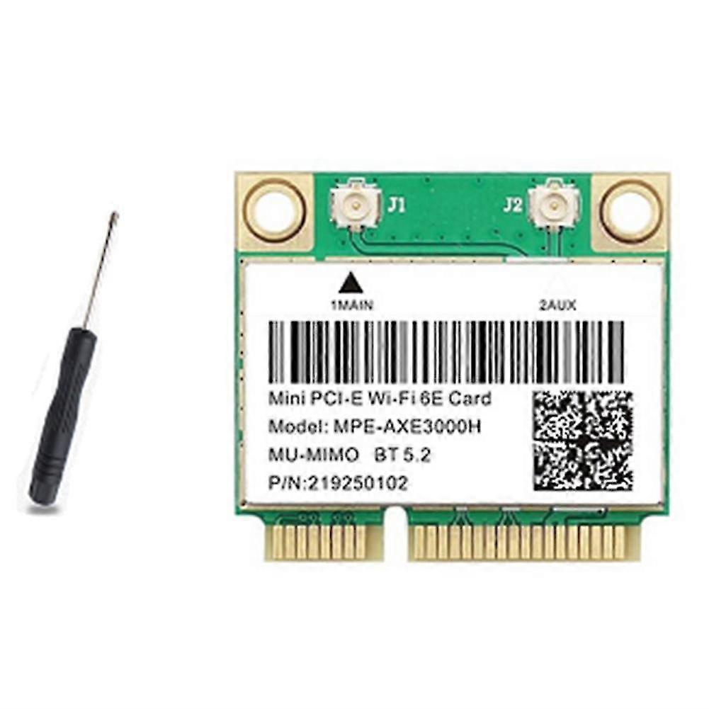 Wifi 6e Ax210 Mini Pci-e Wireless Wifi6 Dual 2.4g/5g Tooth 5.2 N
