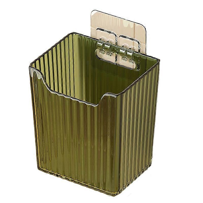 Storage organizer wall-mounted floating shelf, kitchen storage rack, storage box, green