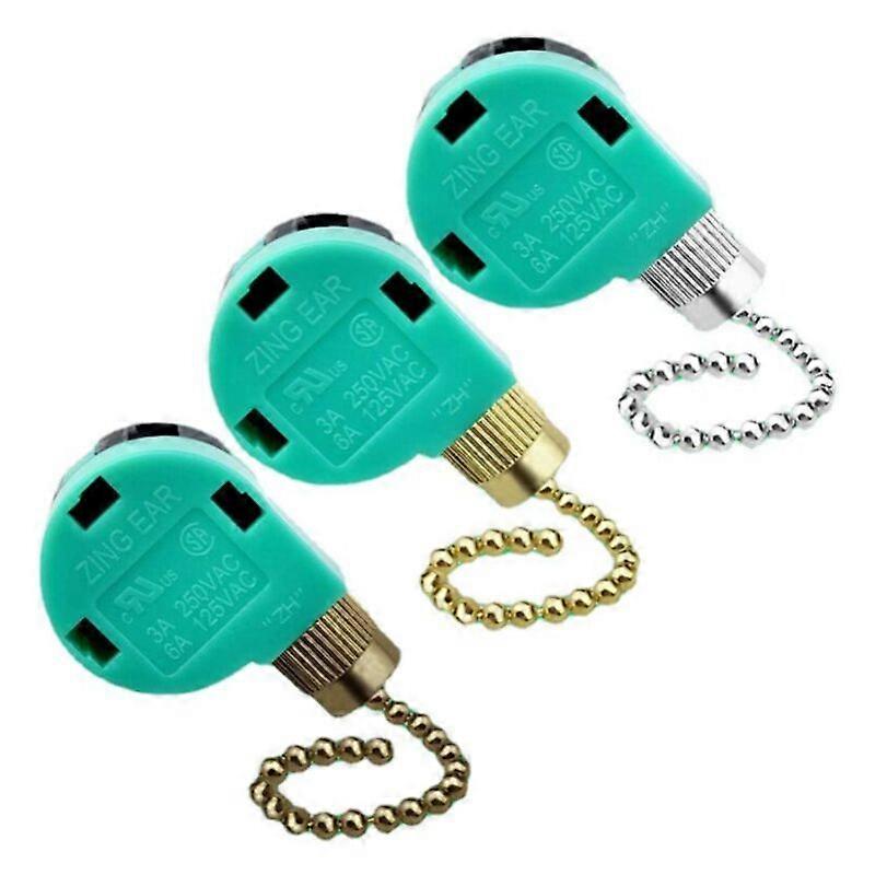 3 Pack Replacement Ceiling Fan Switch Speed Controls for Ceiling Fan, Wall Sconces, Cabinet Lights3 pcs
