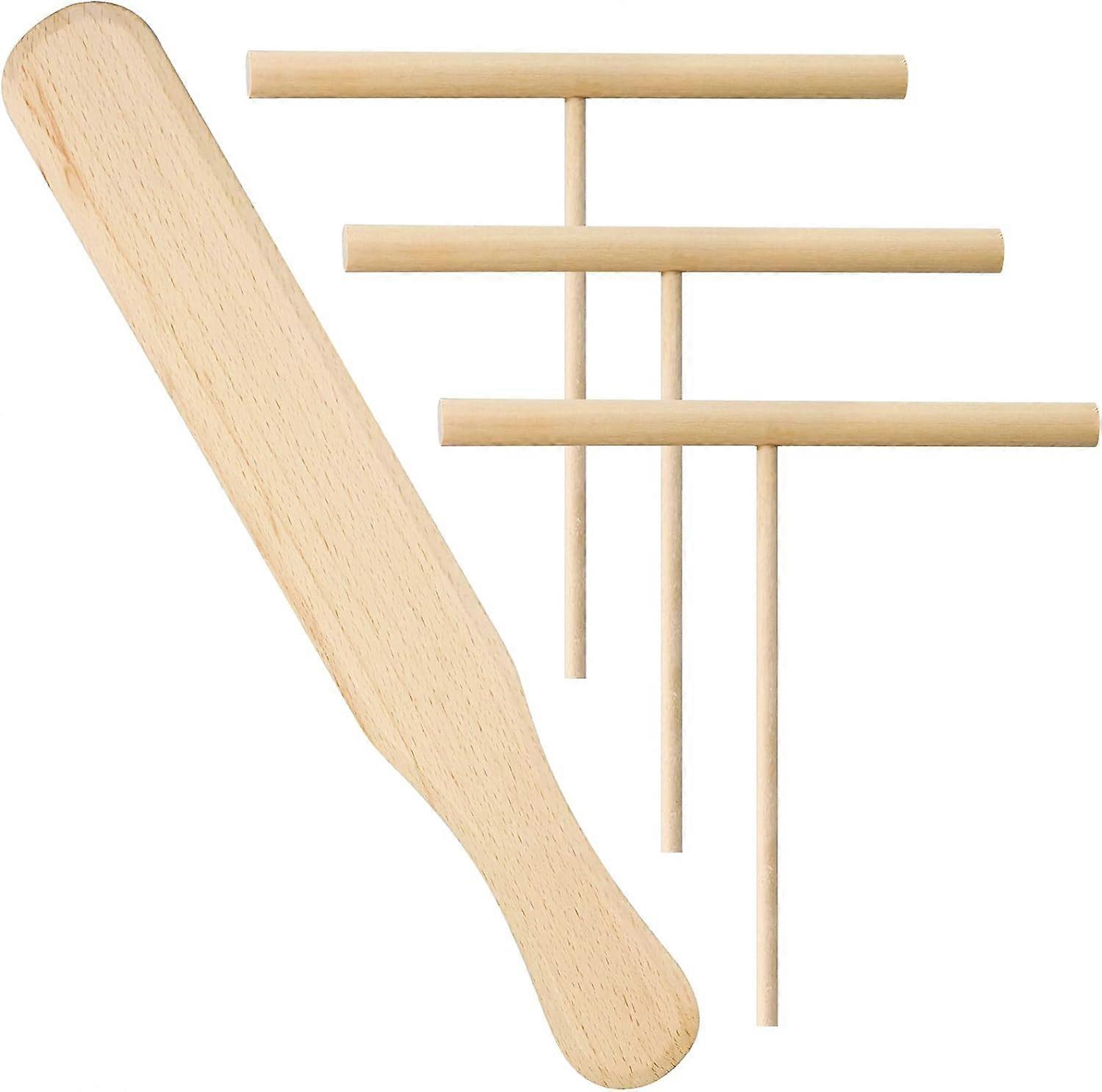 4 pieces crepe spreader, 15 cm crepe spreader set and 30 cm turne