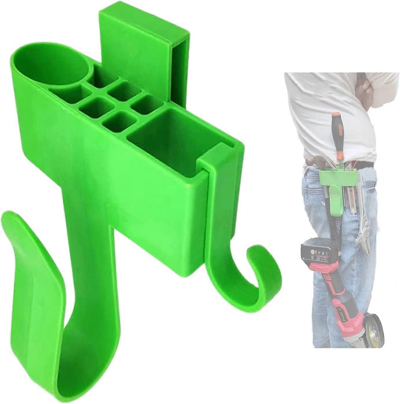 Cordless screwdriver tool holder, leather tactical tool holder(Green)