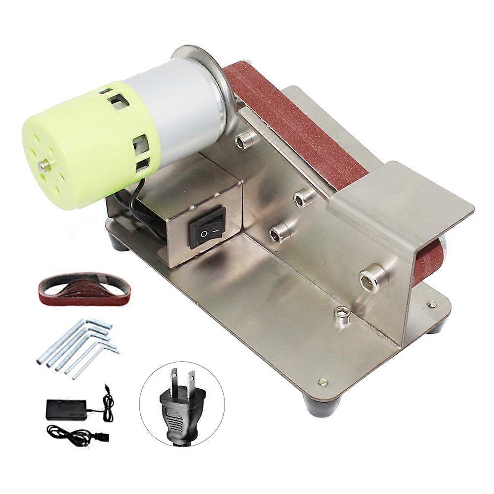 Professional Belt Sander Knife Sharpener 7 Level Adjustable Polisher 100W Polishing Machine with 10pcs Sanding Belts