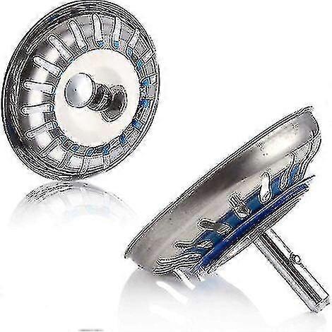 2 stuks spoelbak stop keuken gootsteen zeef stop rvs spoelbak zeef stop