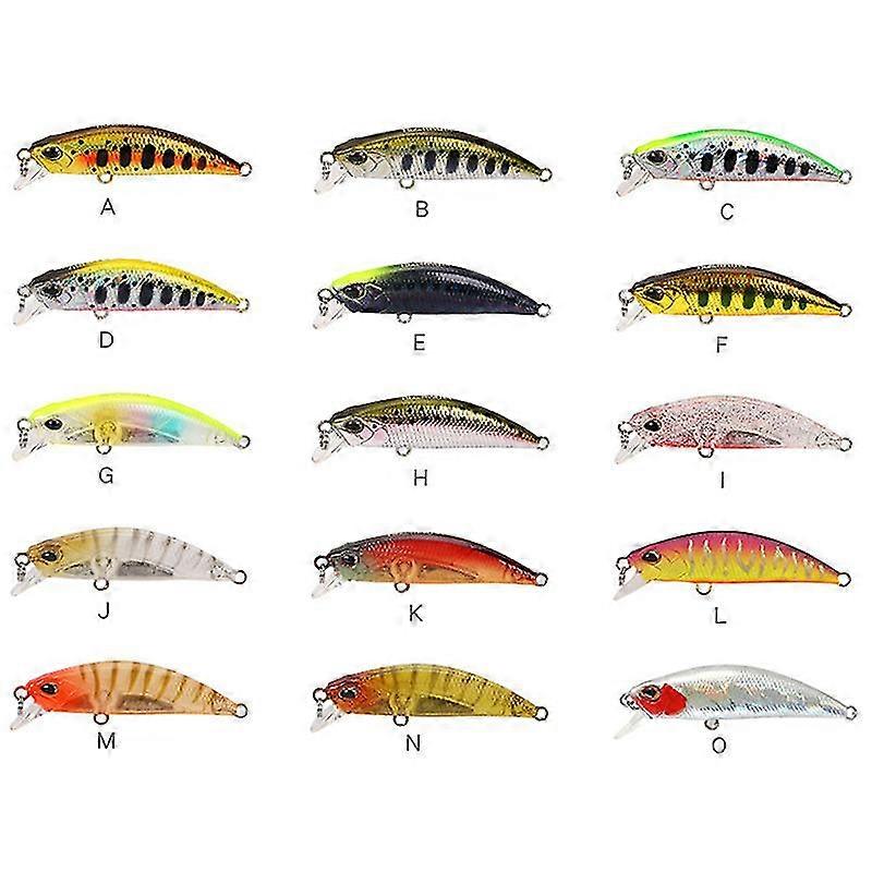 Suke 1pcs 50mm 5g Sinkende Minnow Angelköder Schwimmköder Harte künstliche Köder Wobbler Bass Tackle Köder