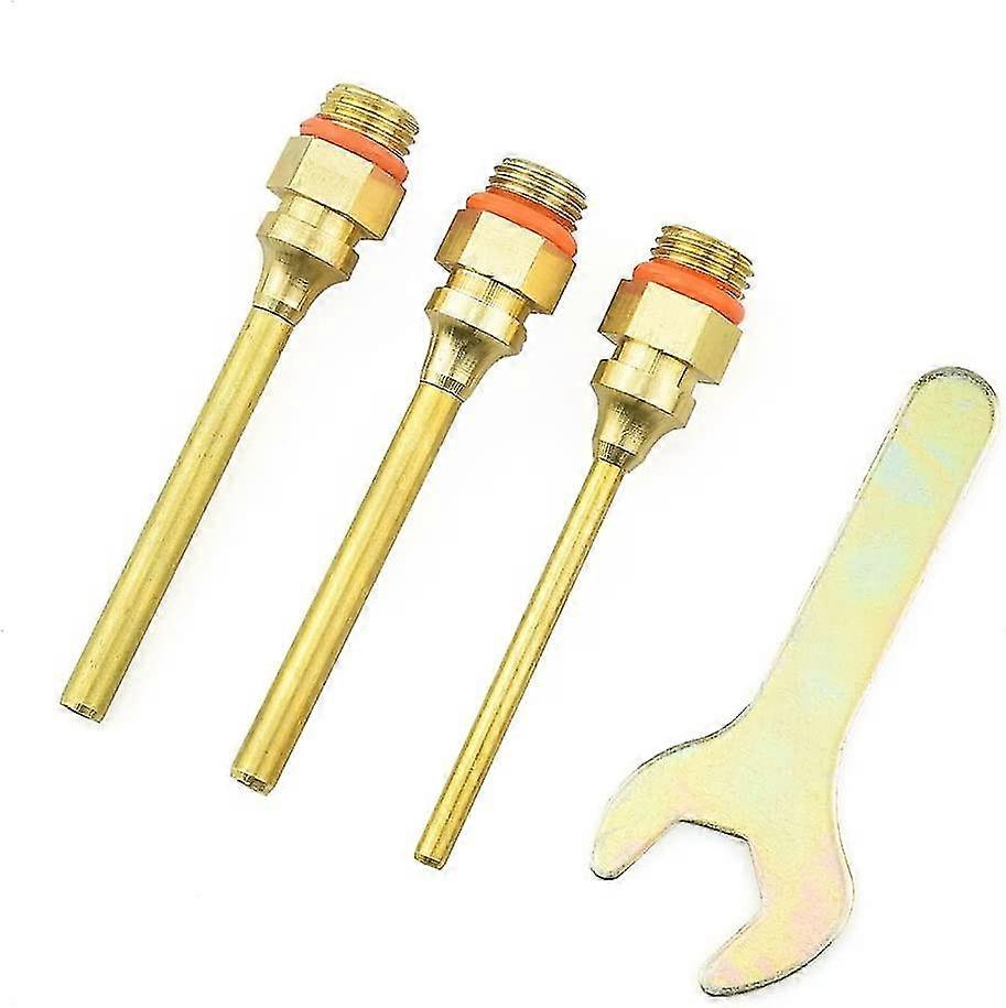 Hot Glue Gun Socket Set, 70mm, Copper Glue Gun Nozzle Tip (3 Sizes) And Spanner Assortment For Home Repairs