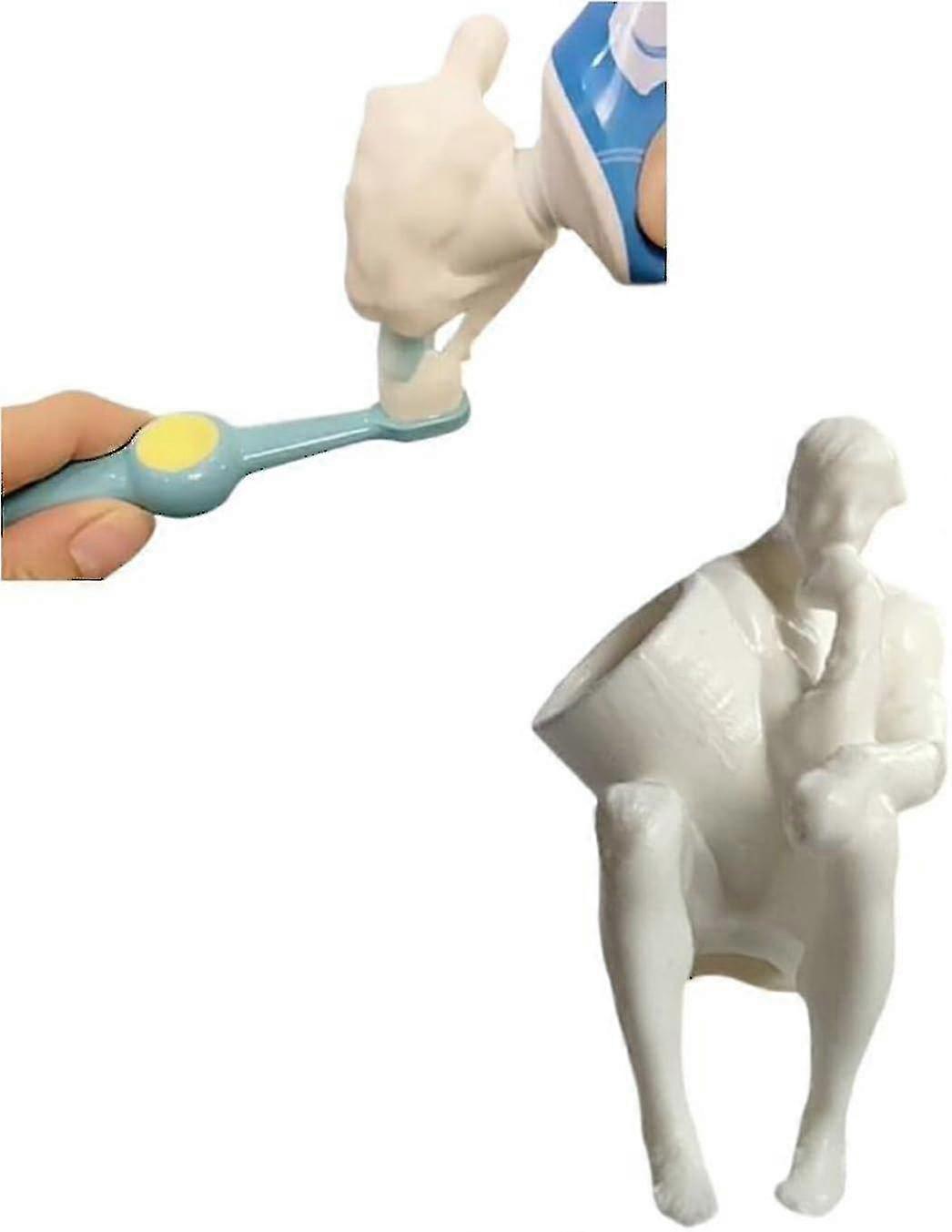 Toothpaste Caps, Pooping Butt Toothpaste Topper Funny Toothpaste Dispenser Caps, Novelty Toothpaste Squeezer Unique Gift